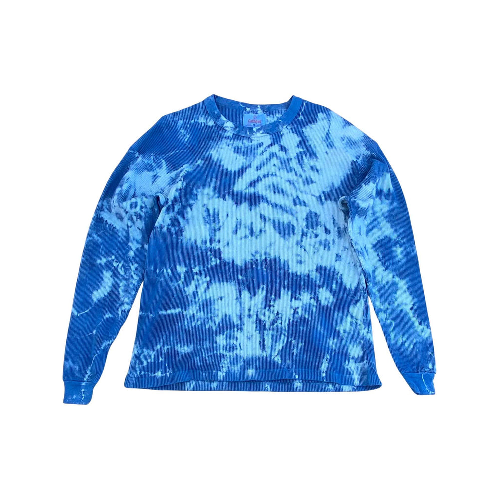 Organic Cotton Thermal - Indigo Fractal [XL]