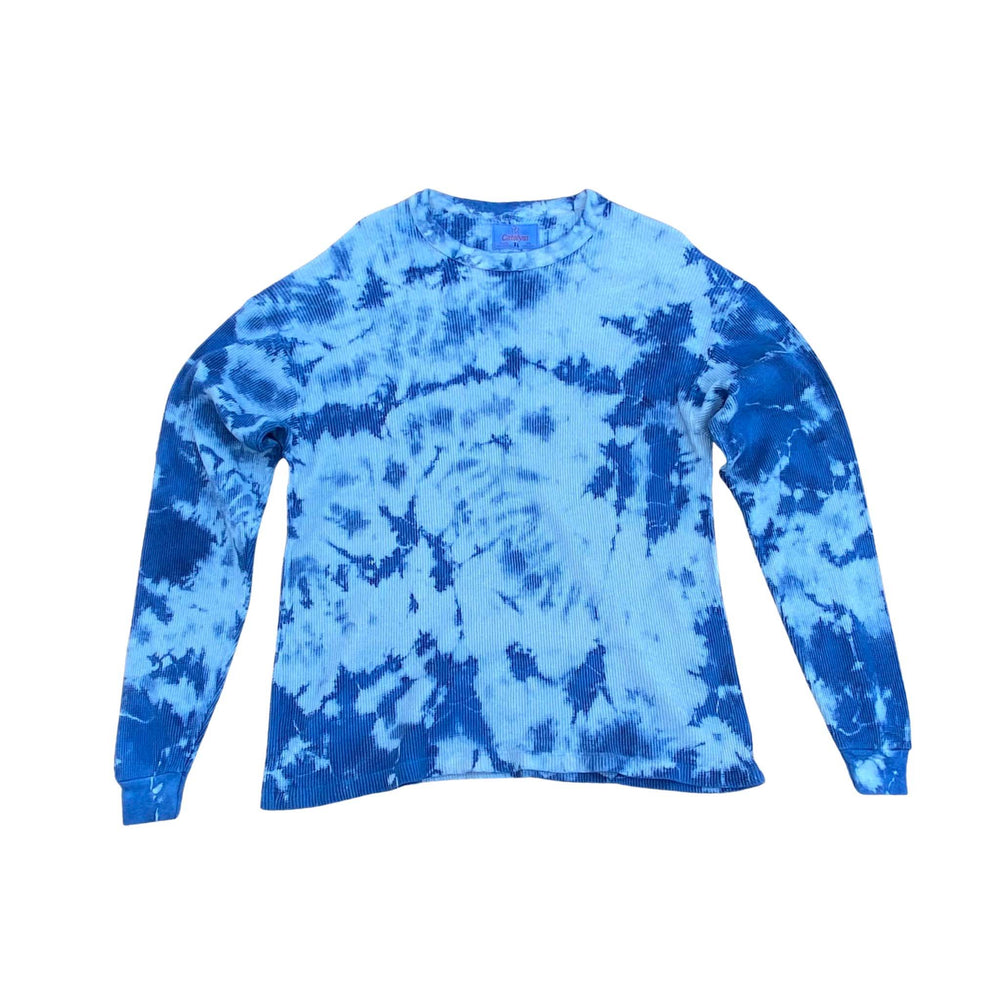 Organic Cotton Thermal - Indigo Fractal [XL]